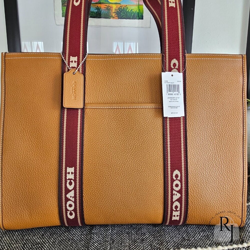 Coach Smith Large Tote – Refined Pebble Leather (NWT) - Picture 3 of 13